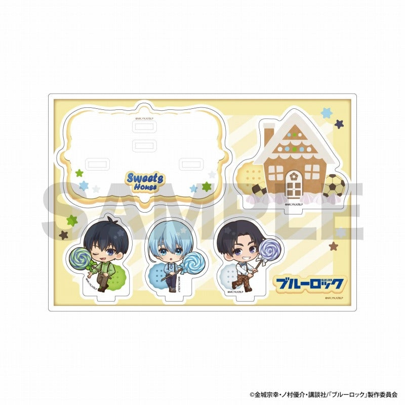 (Goods - Stand Pop) Blue Lock Sweets House Acrylic Diorama Stand/Yoichi Isagi & Yo Hiori & Nijiro Nanase