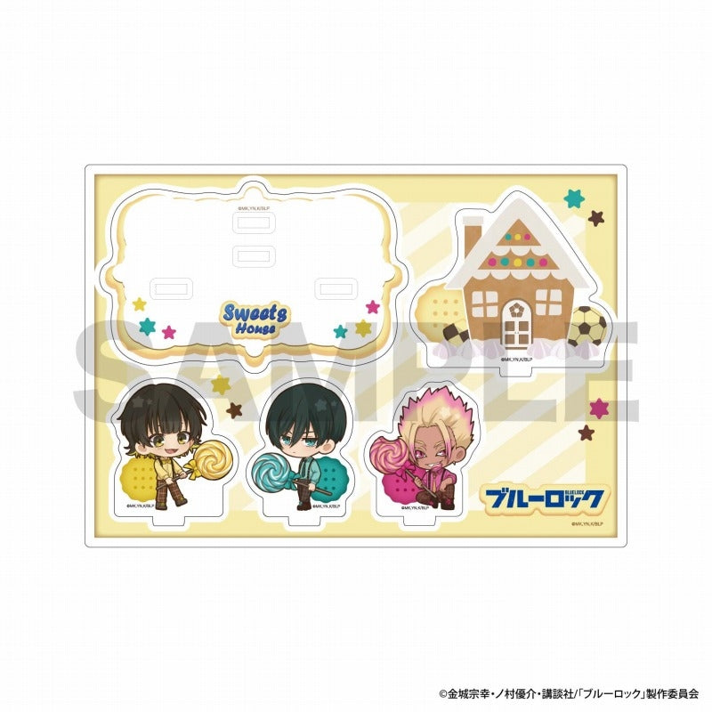 (Goods - Stand Pop) Blue Lock Sweets House Acrylic Diorama Stand/Meguru Bachira & Rin Itoshi & Ryusei Shido