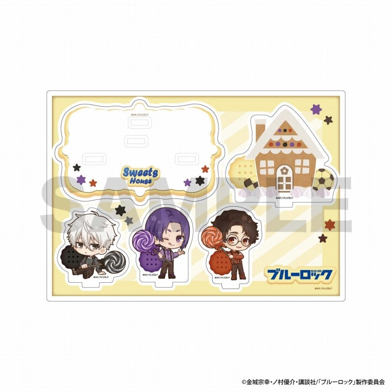 (Goods - Stand Pop) Blue Lock Sweets House Acrylic Diorama Stand/Seishiro Nagi & Reo Mikage & Kenyu Yukimiya