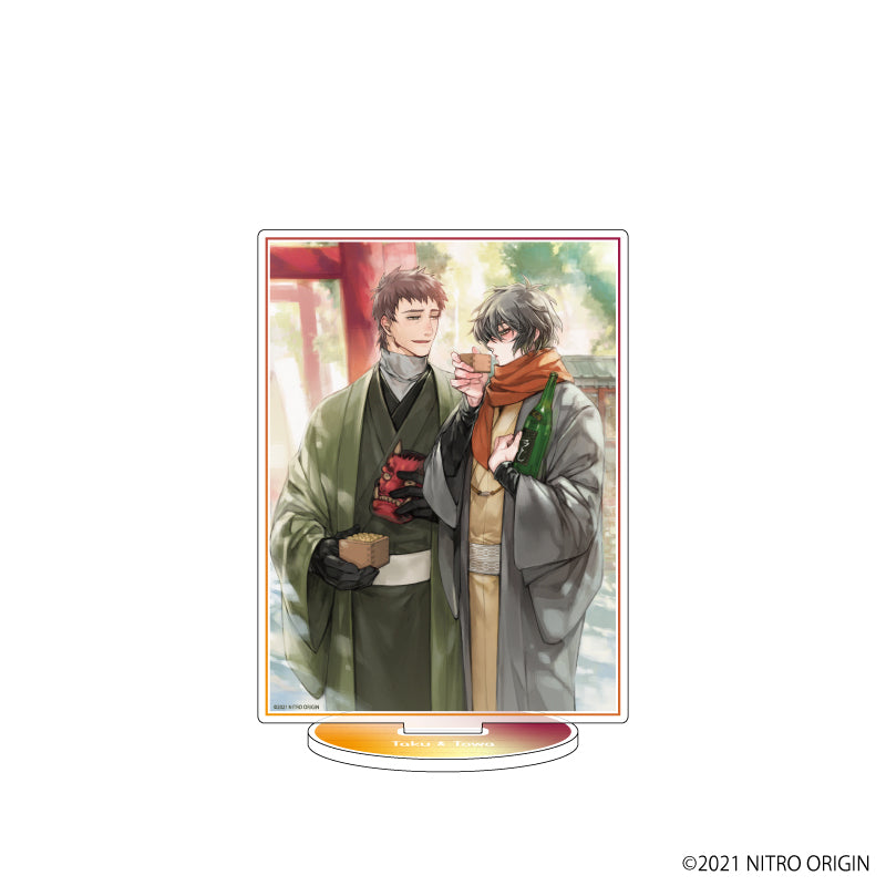 (Goods - Stand Pop) Slow Damage Acrylic Stand 01 - Taku & Towa (Official Art)