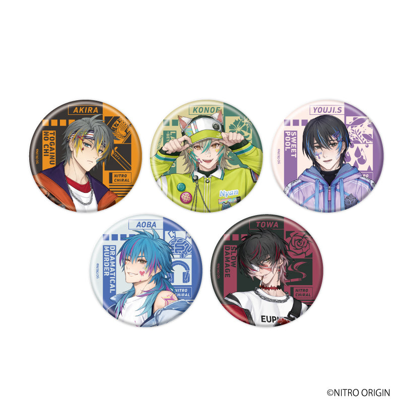 (1BOX=5)(Goods - Badge) NITRO CHiRAL Button Badge 01 (feat. Exclusive Art)