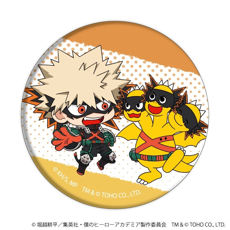 [※Blind](1BOX=8)(Goods - Badge) My Hero Academia x Chibi Godzilla Button Badge 01 (8 Types)(Chibi Art)