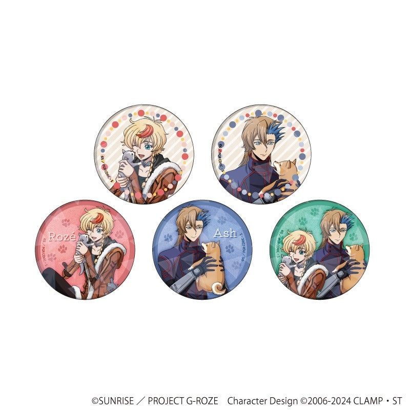 [※Blind](1BOX=5)(Goods - Badge) Code Geass: Roze of the Recapture Holographic Button Badge (57mm) 01 (5 Types Total) (feat. Exclusive Art)