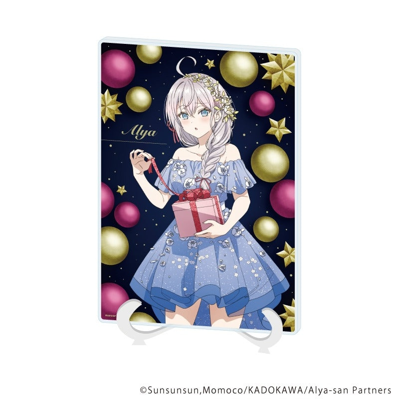 (Goods - Board) Alya Sometimes Hides Her Feelings in Russian Acrylic Art Board (A5 Size) 01/AlyaChristmas Party ver. (feat. Exclusive Art)