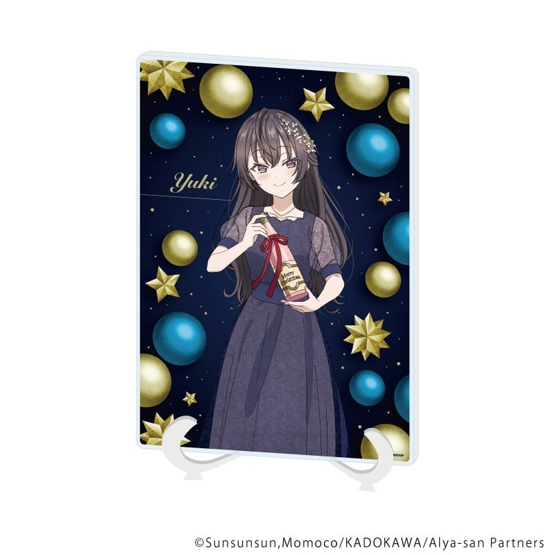 (Goods - Board) Alya Sometimes Hides Her Feelings in Russian Acrylic Art Board (A5 Size) 02/Yuki Christmas Party ver. (feat. Exclusive Art)