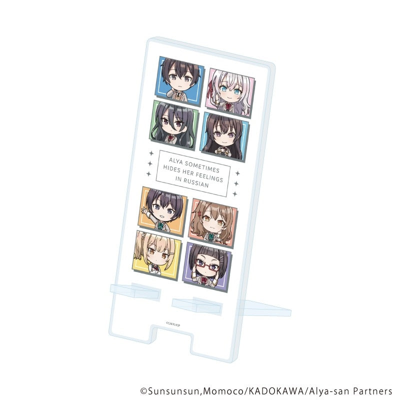 (Goods - Acrylic Stand) Alya Sometimes Hides Her Feelings in Russian Character Smartphone Stand 01/Ensemble Design (Chibi Art)