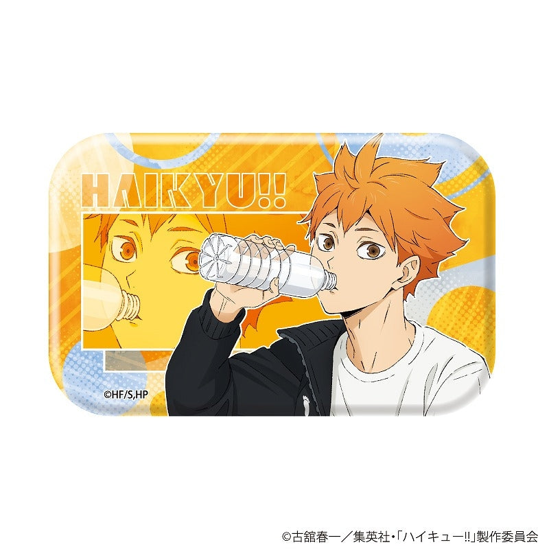 [※Blind](1BOX=10)(Goods - Badge) Haikyu!! Square Button Badge 01 (10 Types) (feat. Exclusive Art Art)