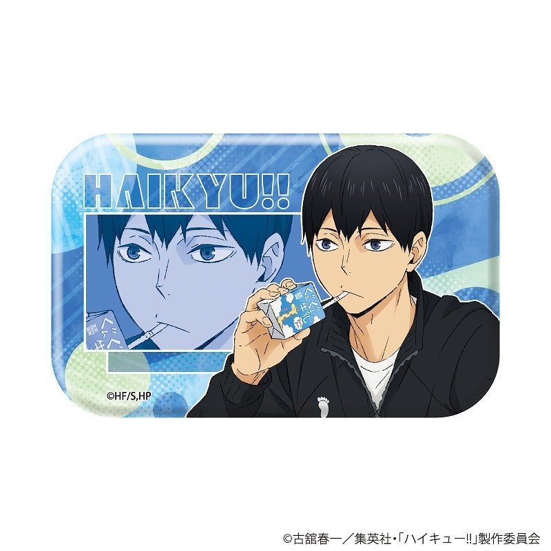 [※Blind](1BOX=10)(Goods - Badge) Haikyu!! Square Button Badge 01 (10 Types) (feat. Exclusive Art Art)