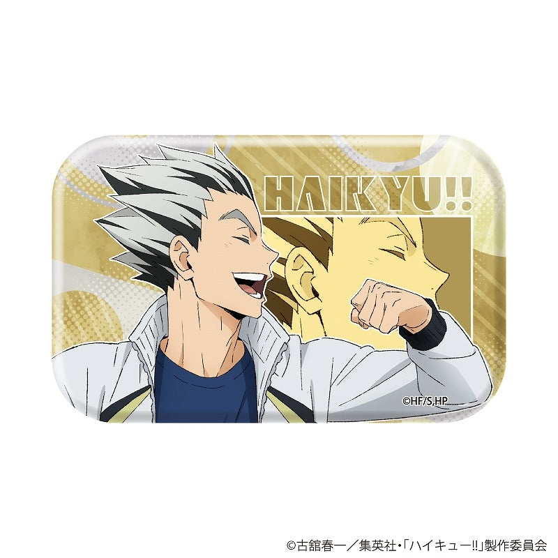 [※Blind](1BOX=10)(Goods - Badge) Haikyu!! Square Button Badge 01 (10 Types) (feat. Exclusive Art Art)