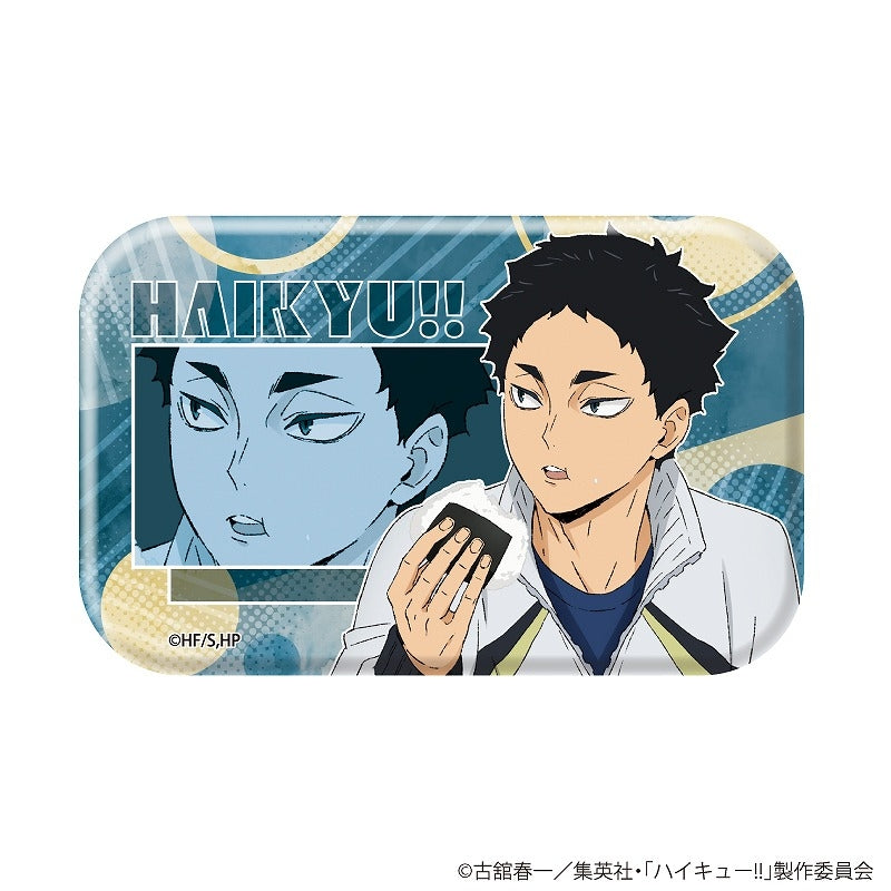 [※Blind](1BOX=10)(Goods - Badge) Haikyu!! Square Button Badge 01 (10 Types) (feat. Exclusive Art Art)