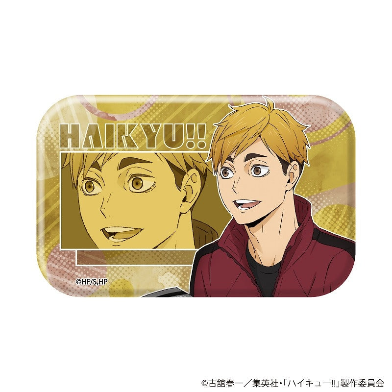 [※Blind](1BOX=10)(Goods - Badge) Haikyu!! Square Button Badge 01 (10 Types) (feat. Exclusive Art Art)