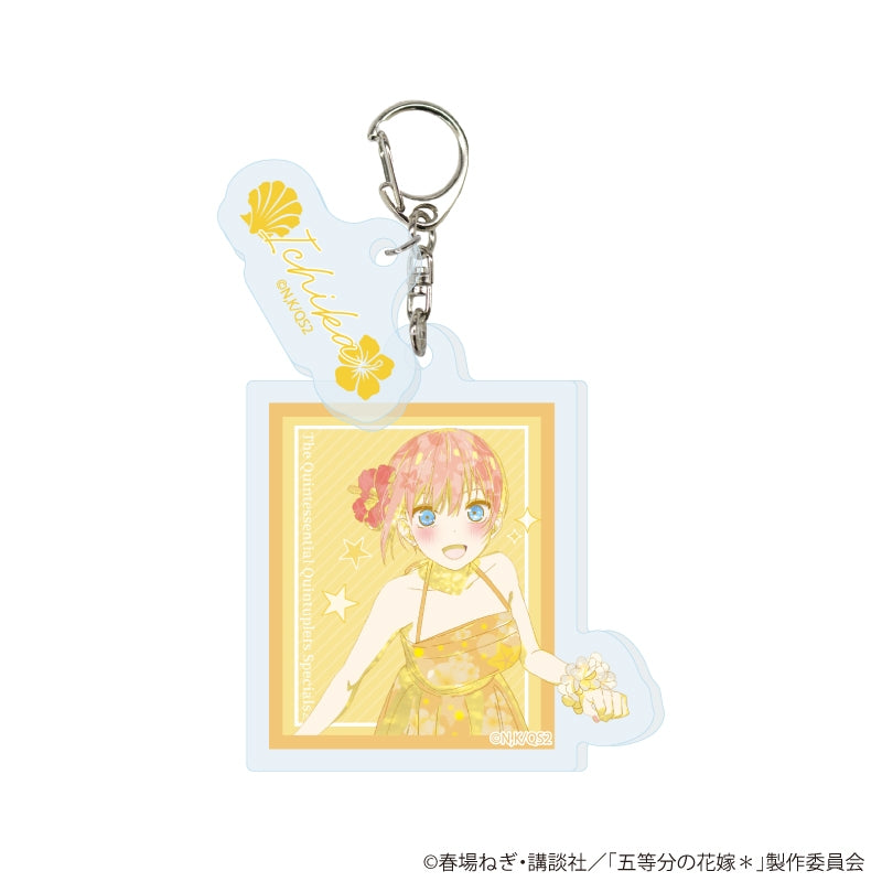 (Goods - Key Chain) The Quintessential Quintuplets 2-Part Acrylic Key Chain 01/Ichika (SPARKLY PAINT)