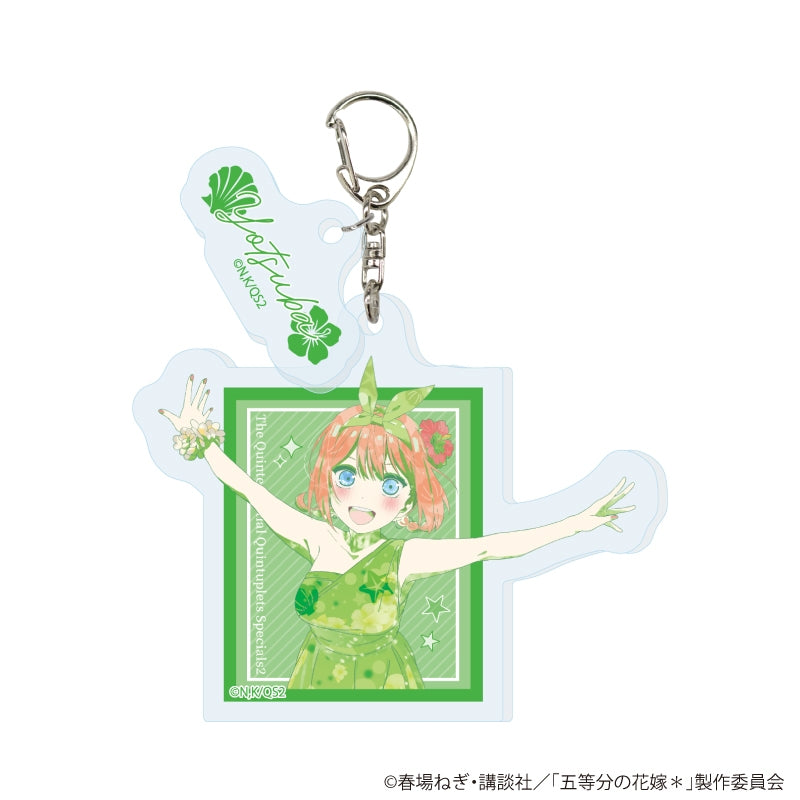 (Goods - Key Chain) The Quintessential Quintuplets 2-Part Acrylic Key Chain 04/Yotsuba (SPARKLY PAINT)