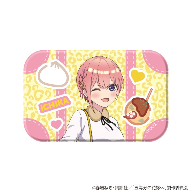 [※Blind](1BOX=6)(Goods - Badge) The Quintessential Quintuplets Square Button Badge 02/Ichika ver. (6 Types Total) (Official Art)