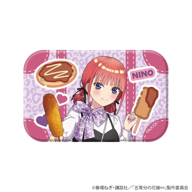 [※Blind](1BOX=6)(Goods - Badge) The Quintessential Quintuplets Square Button Badge 03/Nino ver. (6 Types Total) (Official Art)