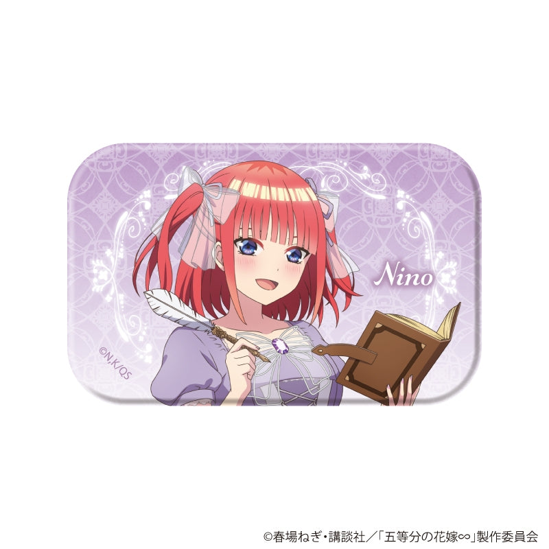 [※Blind](1BOX=6)(Goods - Badge) The Quintessential Quintuplets Square Button Badge 03/Nino ver. (6 Types Total) (Official Art)