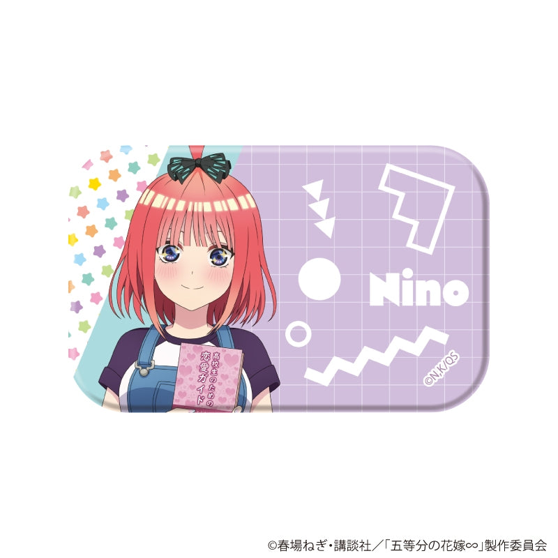 [※Blind](1BOX=6)(Goods - Badge) The Quintessential Quintuplets Square Button Badge 03/Nino ver. (6 Types Total) (Official Art)