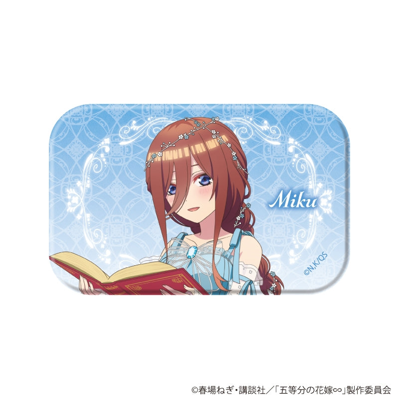 [※Blind](1BOX=6)(Goods - Badge) The Quintessential Quintuplets Square Button Badge 04/Miku ver. (6 Types Total) (Official Art)