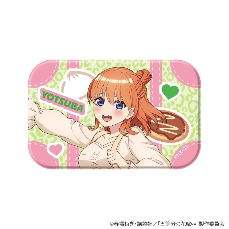 [※Blind](1BOX=6)(Goods - Badge) The Quintessential Quintuplets Square Button Badge 05/Yotsuba ver. (6 Types Total) (Official Art)