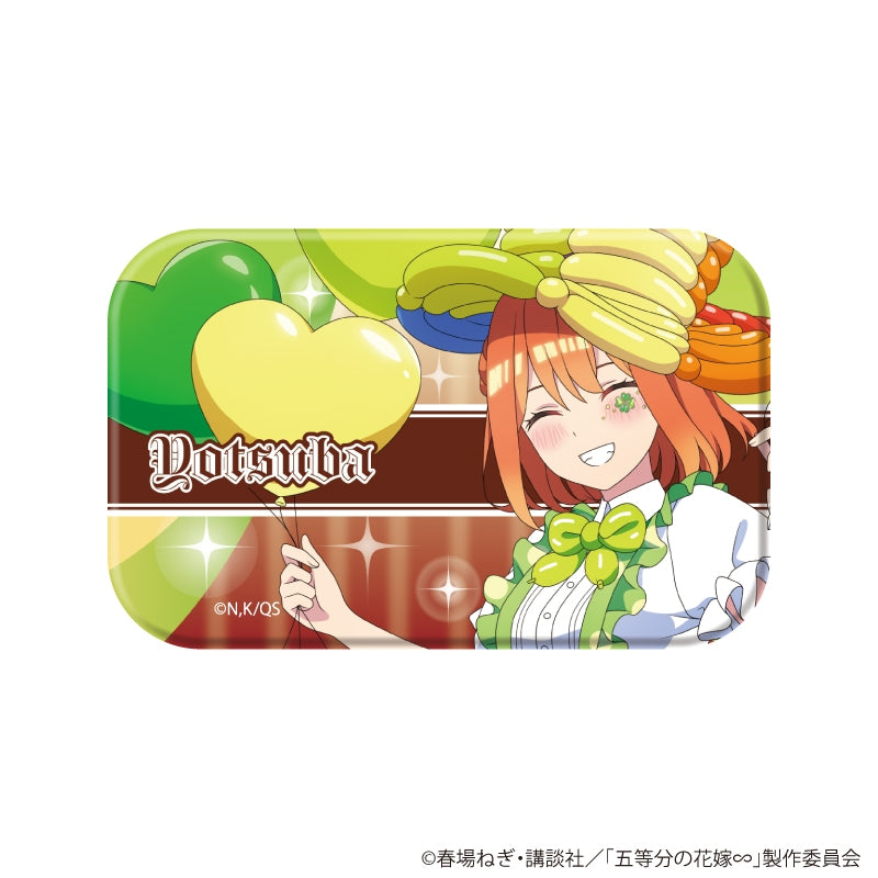 [※Blind](1BOX=6)(Goods - Badge) The Quintessential Quintuplets Square Button Badge 05/Yotsuba ver. (6 Types Total) (Official Art)