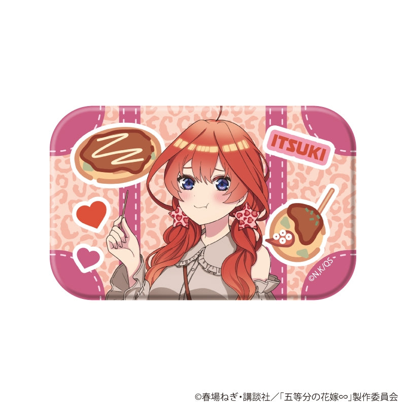 [※Blind](1BOX=6)(Goods - Badge) The Quintessential Quintuplets Square Button Badge 06/Itsuki ver. (6 Types Total) (Official Art)