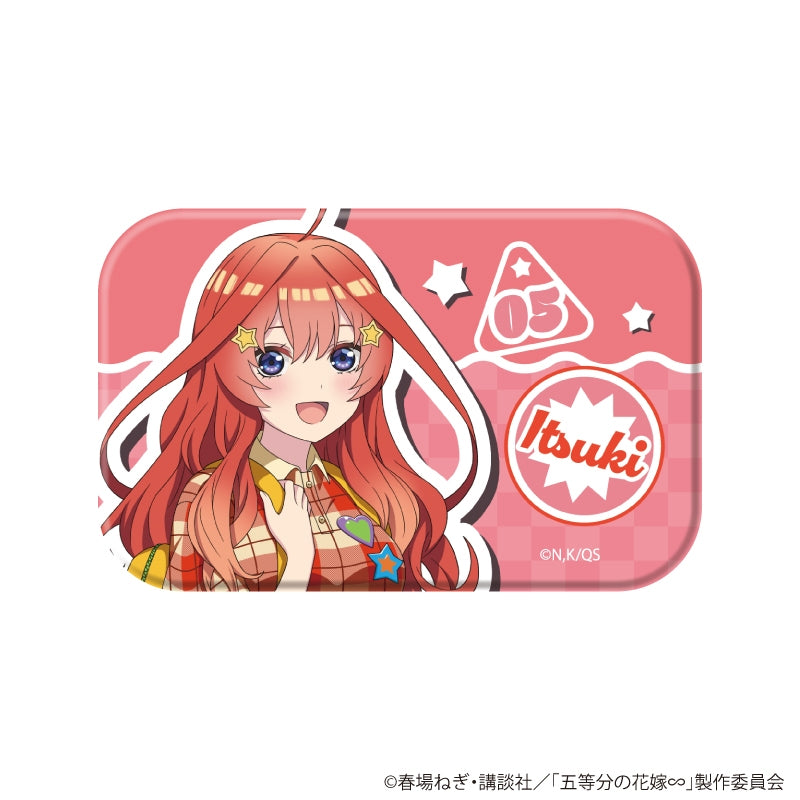 [※Blind](1BOX=6)(Goods - Badge) The Quintessential Quintuplets Square Button Badge 06/Itsuki ver. (6 Types Total) (Official Art)