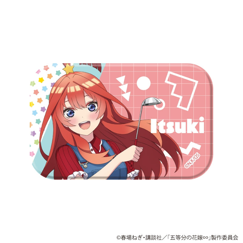 [※Blind](1BOX=6)(Goods - Badge) The Quintessential Quintuplets Square Button Badge 06/Itsuki ver. (6 Types Total) (Official Art)