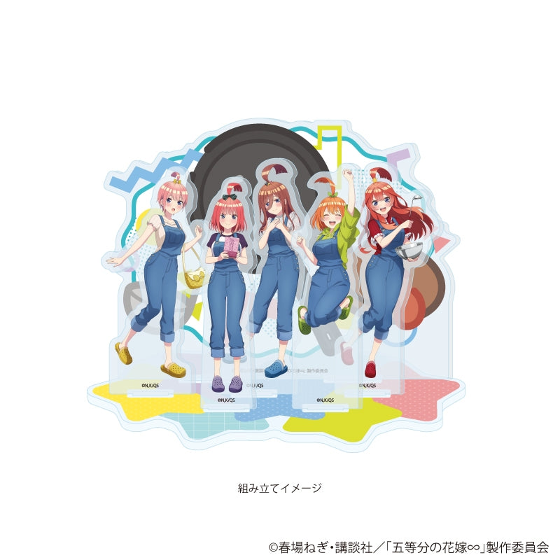 (Goods - Acrylic Stand) The Quintessential Quintuplets Acrylic Diorama 05/Ensemble Design "Overalls" ver. (Official Art)