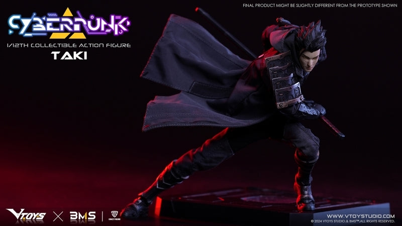 (Action Figure) VTOYS x BMS x CF Cyberpunk Series Samurai: Taki 1/12 Scale Posable Figure