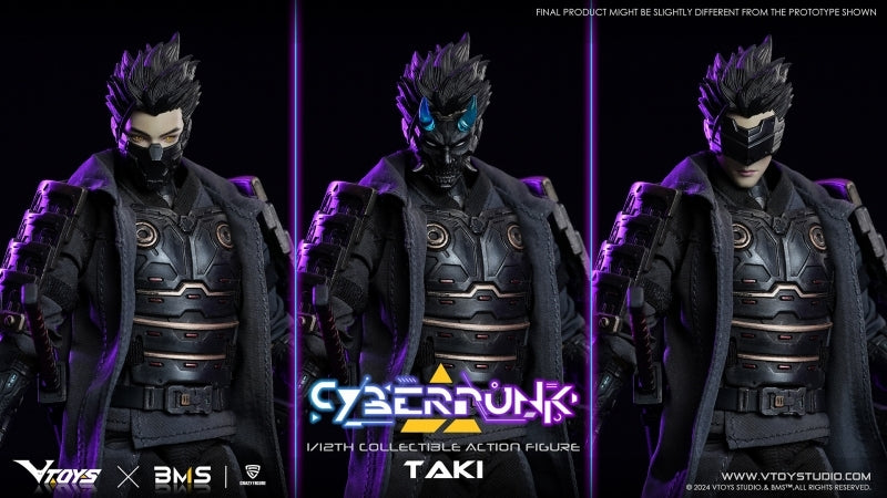 (Action Figure) VTOYS x BMS x CF Cyberpunk Series Samurai: Taki 1/12 Scale Posable Figure