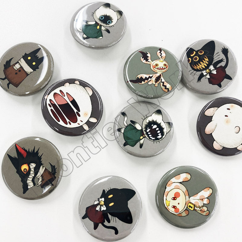 (Goods - Badge) Maniani World 2024 SMR Monster Badge Set of 2 D