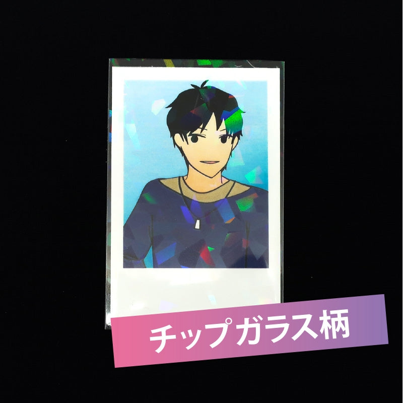 (Goods - Cover Other) Non-Character Original Instant Photo Holographic Sleeve Chip Glass (30 Pcs)