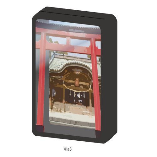 (Goods - Key Chain Cover) Character Frame 47 - Shinto Shrine