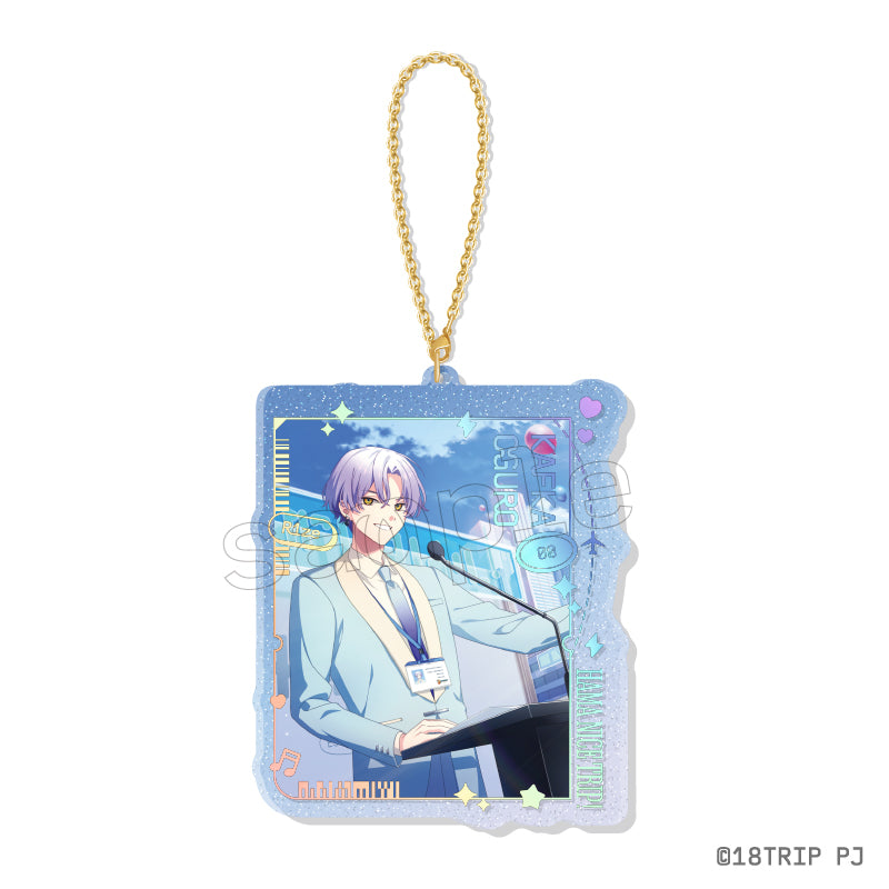 (Goods - Key Chain) 18TRIP Sparkle＊Chain Acrylic Vol.1 2.Kafuka Ooguro