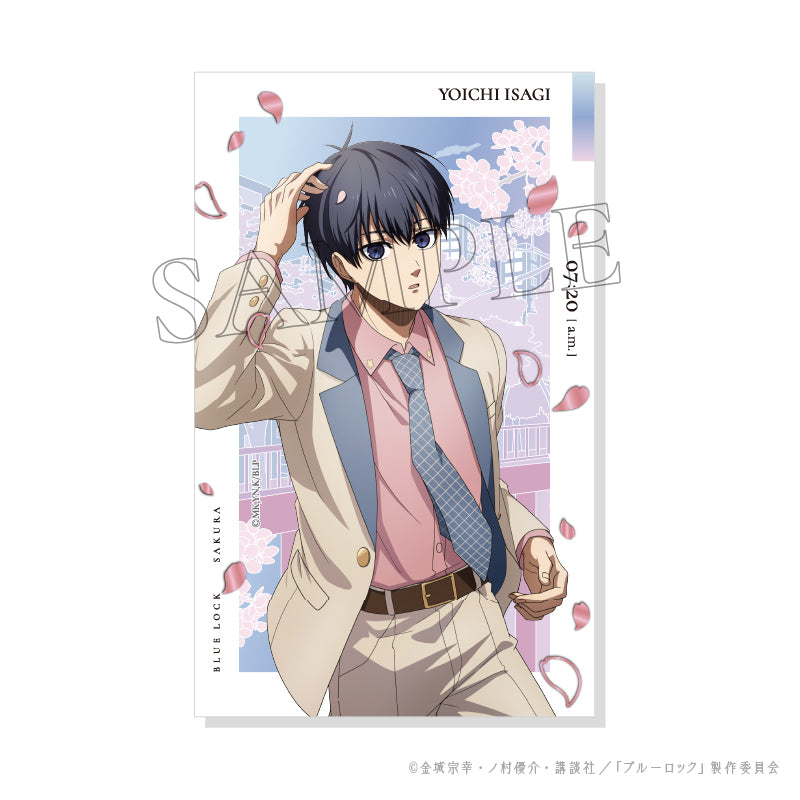 (1BOX=7)(Goods - Bromide) Blue Lock SAKURA Shiny Card Collection premium