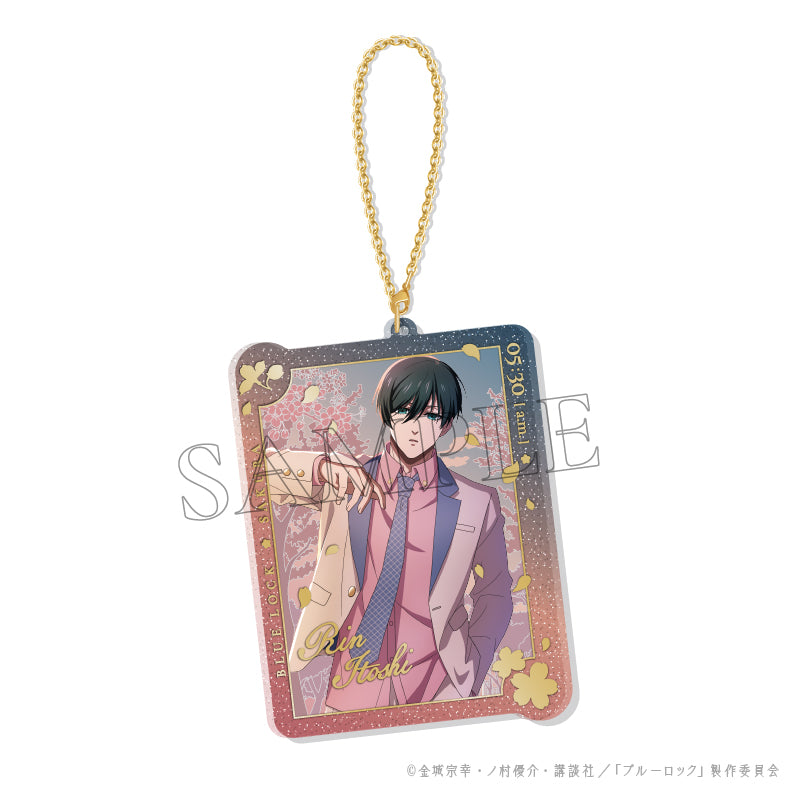 (Goods - Key Chain) Blue Lock SAKURA Sparkle* Chain Acrylic 5. Rin Itoshi