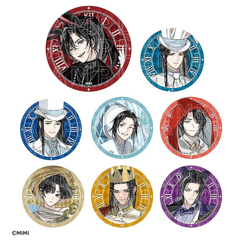 (1BOX=8)(Goods - Badge) Historical Fantasy Radio Drama "Grandmaster of Demonic Cultivation" Intersecting Worlds 58mm Trading Button Badge Fairy Tale ver.