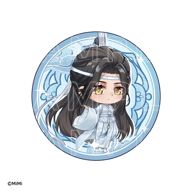 (1BOX=8)(Goods - Badge) Historical Fantasy Radio Drama "Grandmaster of Demonic Cultivation" Intersecting Worlds 65mm Trading Chibi Glitter Button Badge Creator ver.