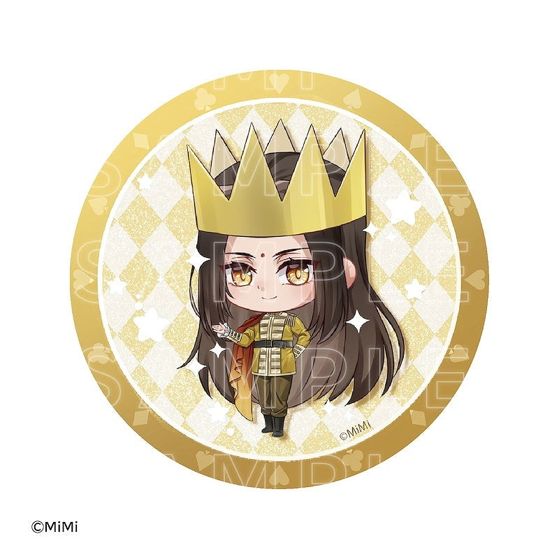 (1BOX=8)(Goods - Badge) Historical Fantasy Radio Drama "Grandmaster of Demonic Cultivation" Intersecting Worlds 65mm Trading Chibi Glitter Button Badge Fairy Tale ver.