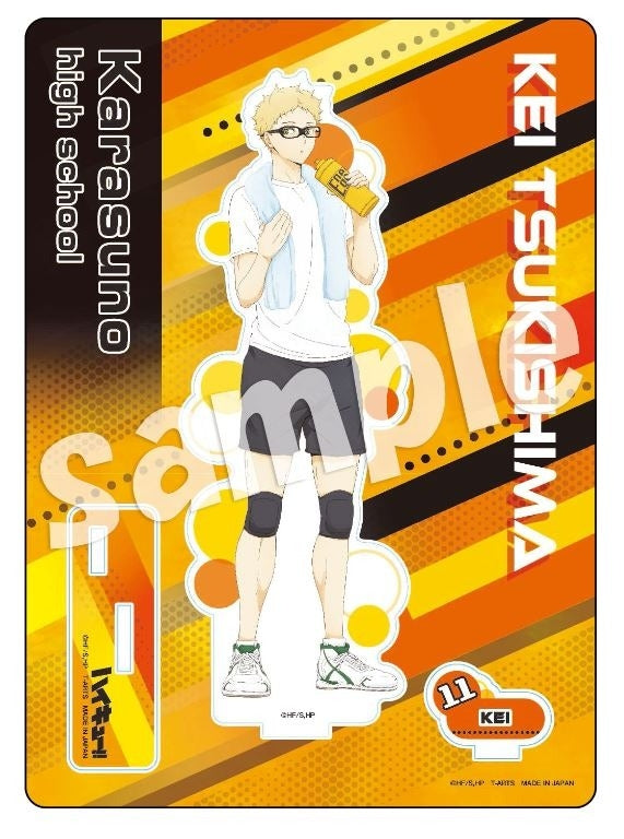 (Goods - Acrylic Stand) Haikyu!! "TRAINING MENU" Acrylic Stand Plate Kei Tsukishima