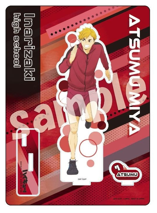 (Goods - Acrylic Stand) Haikyu!! "TRAINING MENU" Acrylic Stand Plate Atsumu Miya