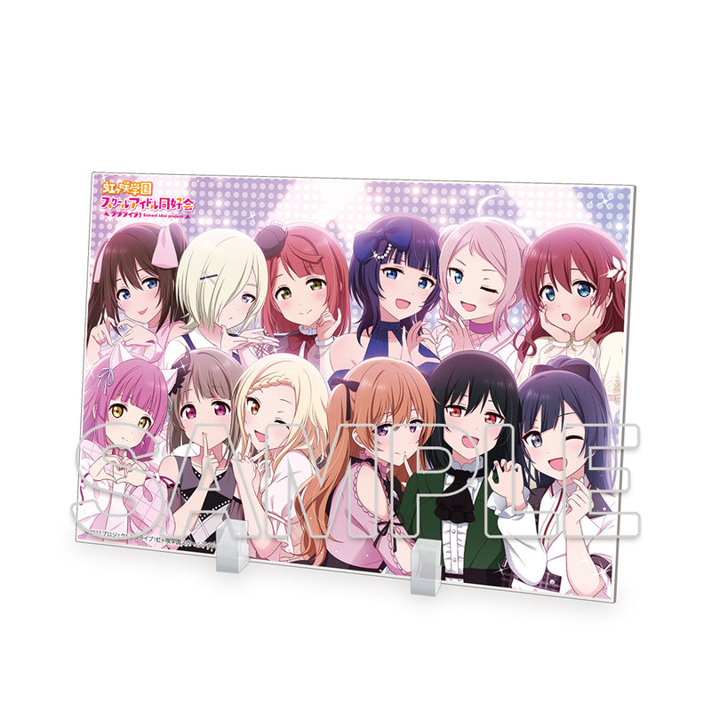 (Goods - Ornament) Love Live! Nijigasaki High School Idol Club Acrylic Plate Ver. NIJIGAKU Love Song [KYOMAF 2024]