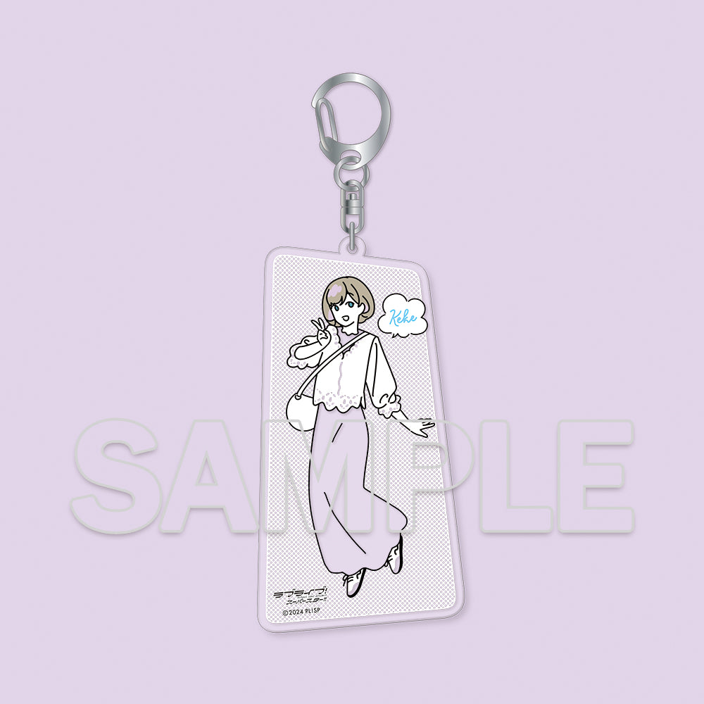 (Goods - Keychain) Love Live! Superstar!! Wear the Seasons on Your Walks. Acrylic Keychain Keke Tang