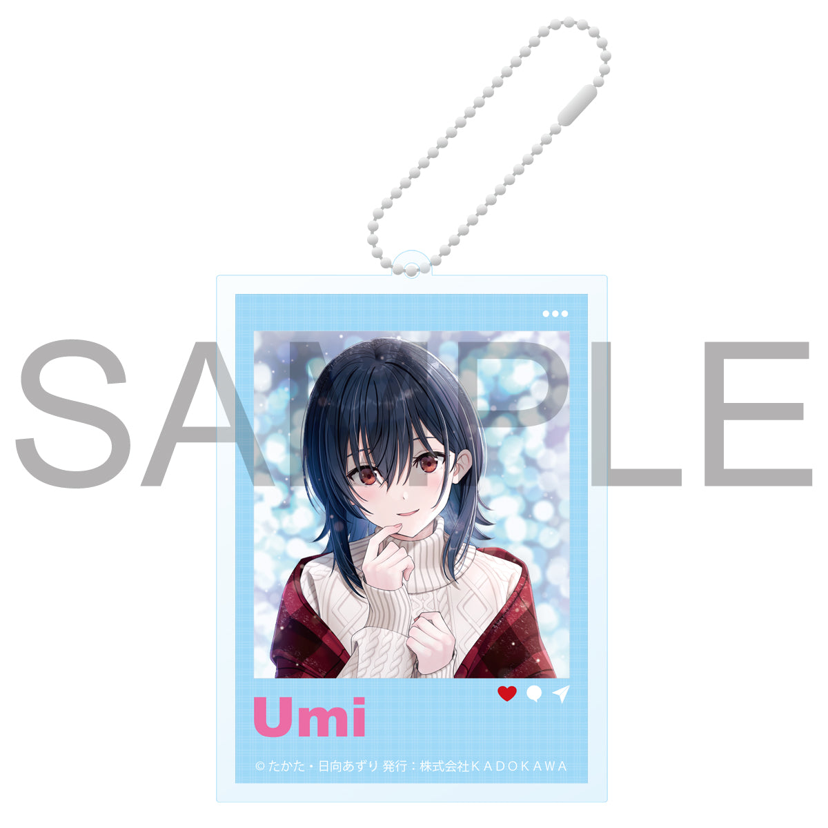 (Goods - Key Chain) I Became Friends with the Second Cutest Girl in My Class - Umi Asanagi Acrylic Keychains in Social Media Style Midwinter Ver.