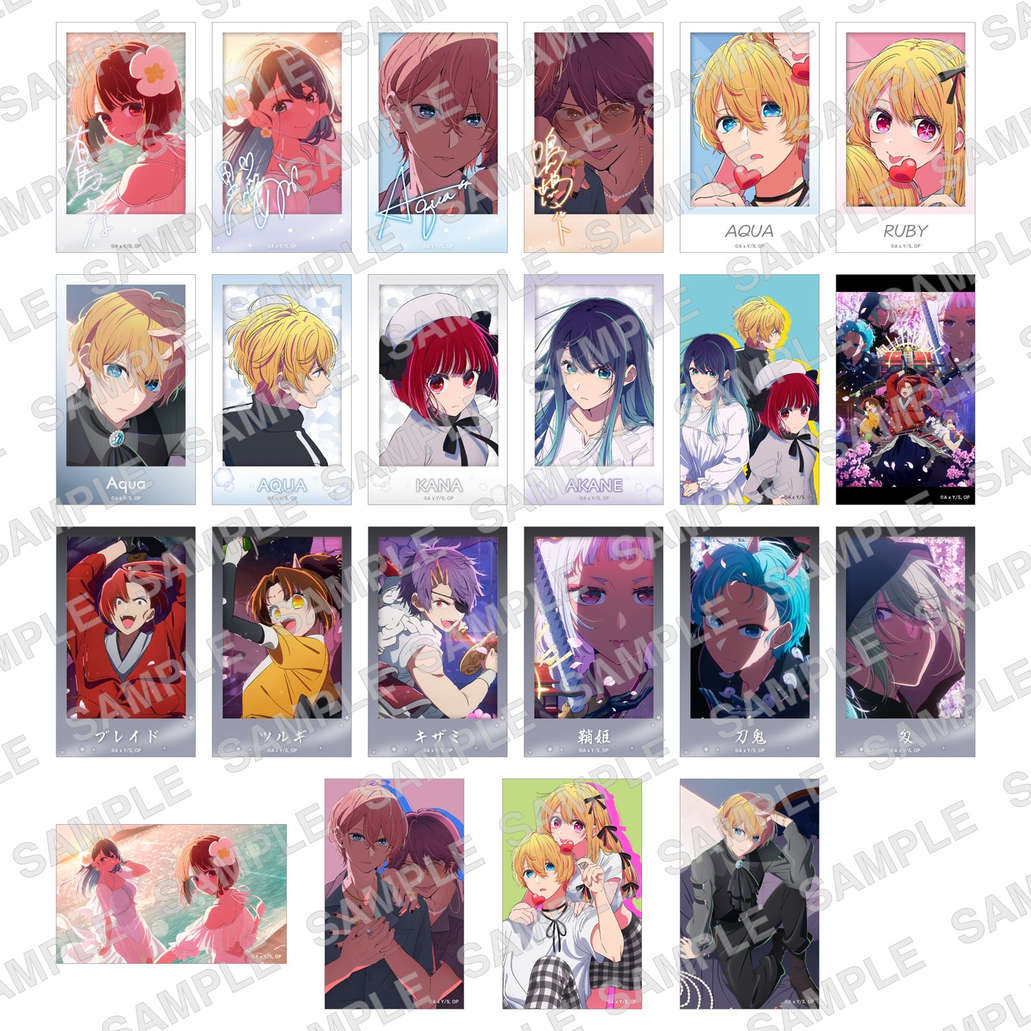 (1BOX=11)(Goods - Bromide) Oshi no Ko Mini Photo-style Illustrations Collection Ver.7 PACK