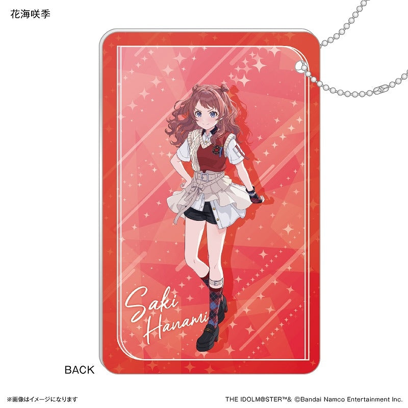 (Goods - Card Case) Gakuen iDOLM@STER Sliding Card Case Saki Hanami