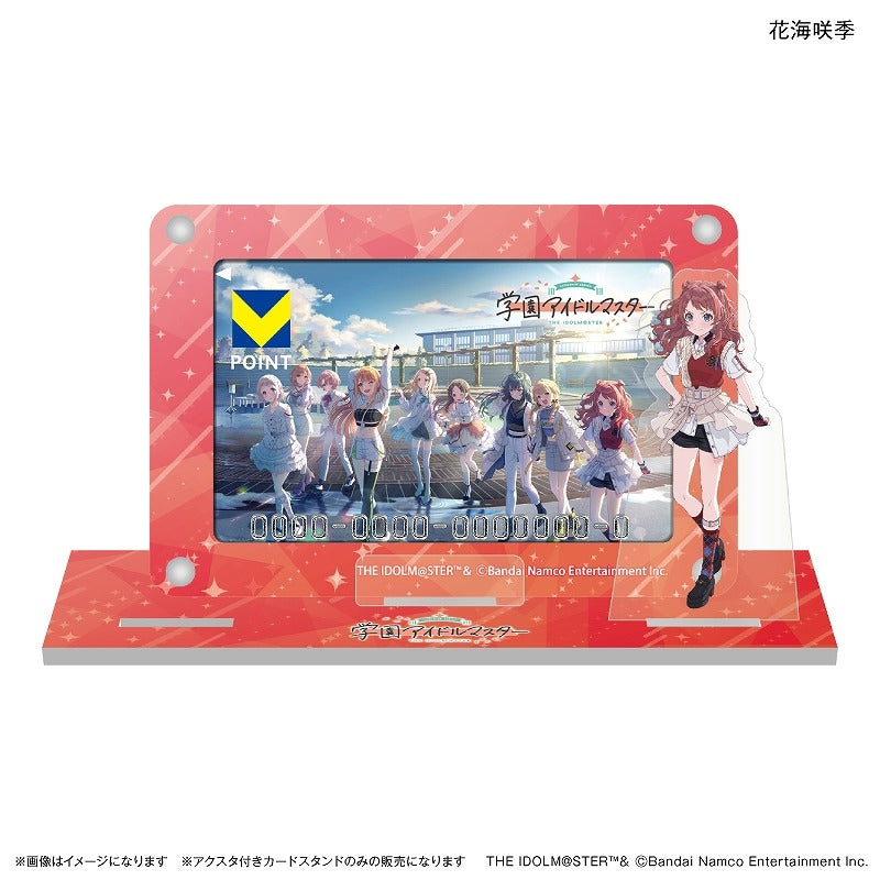 (Goods - Acrylic Stand) Gakuen iDOLM@STER Card Stand with Character Stand Saki Hanami