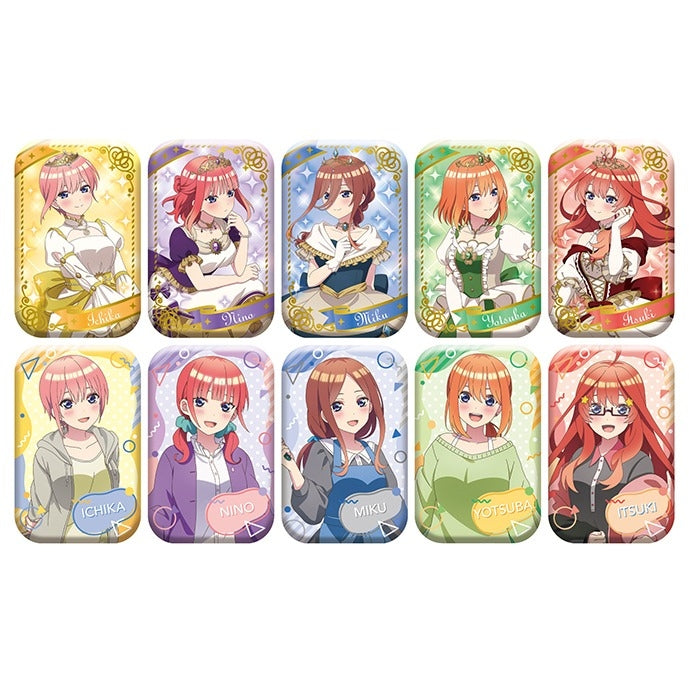 (1BOX=10)(Goods - Badge) The Quintessential Quintuplets Rounded Square Button Badge 3