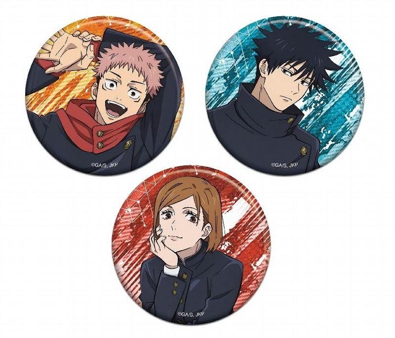 (Goods - Badge) Jujutsu Kaisen Laminated Glitter Button Badge Set A