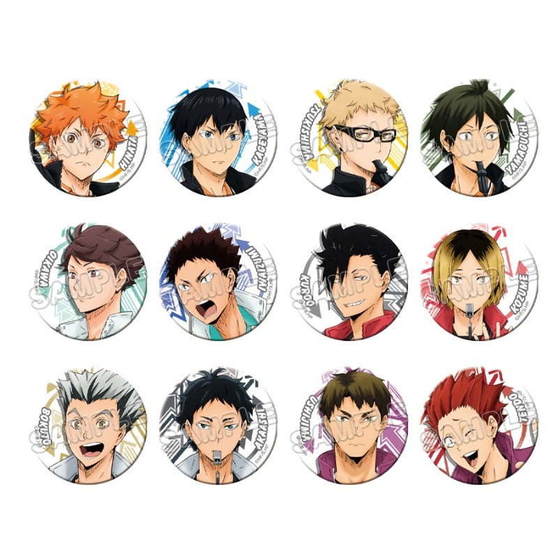 (1BOX=12)(Goods - Badge) Haikyu!! Button Badge Collection(Re-release)